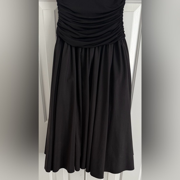 Max & Cleo Semi Formal Black Tulle Fit Flare Dress - Elegant Black Sleeveless - Picture 6 of 16